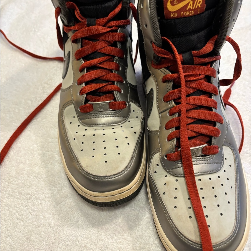 Nike Air Force AG-I High Tops - Gray and Red